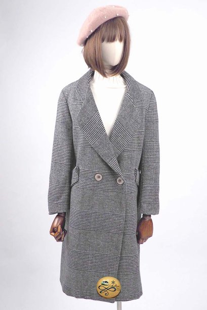 เช่าเสื้อโค้ทผู้หญิง รุ่น  Midnight breasted Coat  902GCL306FABK