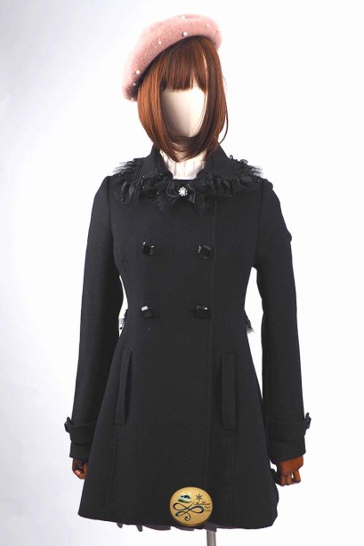 เช่าเสื้อโค้ทผู้หญิง Limited Editon รุ่น &quot; Navy Peony Princess Coat&quot;  902GCL209FABKS1