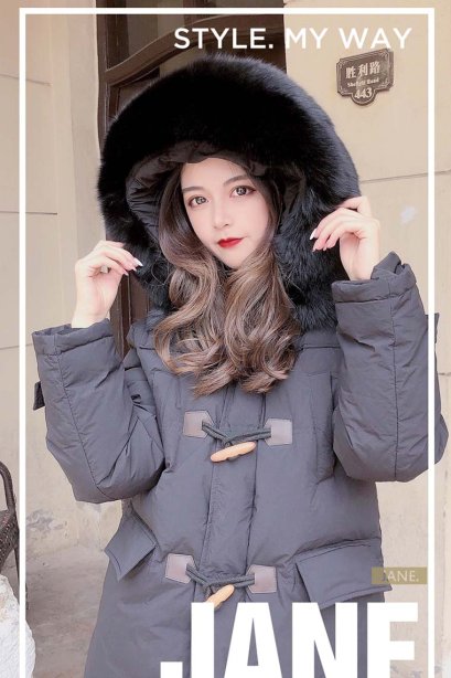 เช่าเสื้อขนเป็ด รุ่น Down Jacket 0912GDS687FABK3XL1