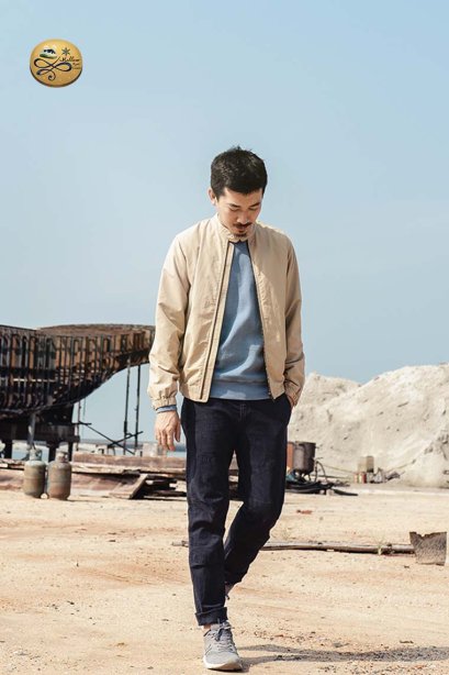 เช่าเสื้อโค้ชผู้ชาย  รุ่น   Light Walnut Jacket 99MCS569FABR