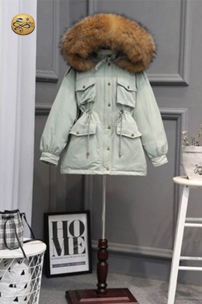 เช่าเสื้อขนเป็ด รุ่น   Williow Fur Hooded Down Jacket   0909GCL521DSGN6XL1