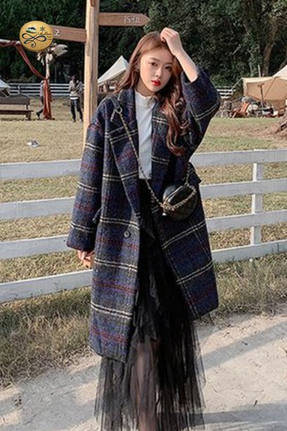 เช่าเสื้อโค้ทผู้หญิง รุ่นDeep Olive Green Pliad Coat  0909GCL558FANA5XL1