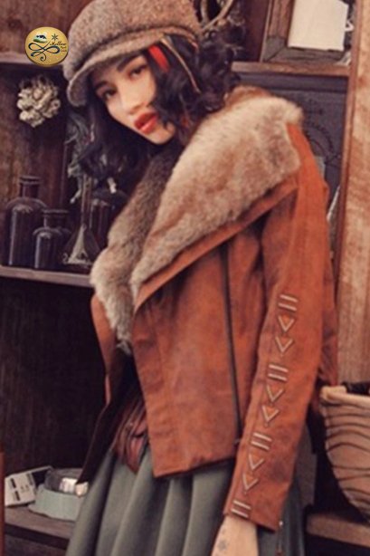เช่าแจ็คเก็ต ผู้หญิง รุ่น Vintage &amp; Retro Jacket 0907GJP481FABR