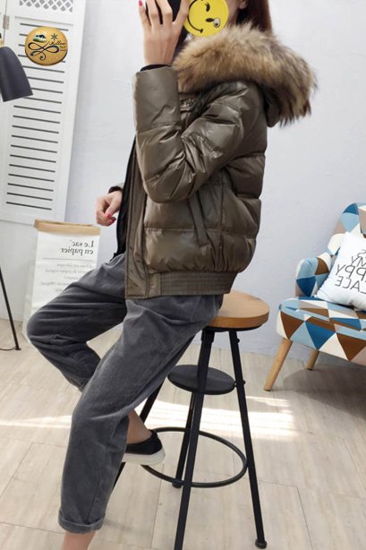 เช่าเสื้อขนเป็ดรุ่น  Forest Green Down Jacket	0909GDS2048DSGN