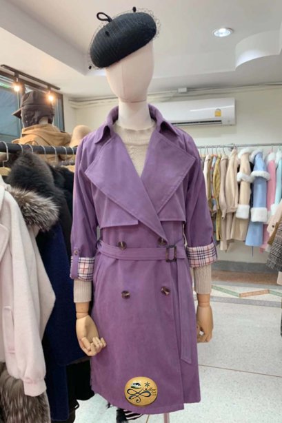 เช่าเทรนโค้ท รุ่น Magenta Purple Trench Coat 903GCT320FAPP