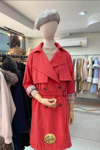 เช่าเทรนโค้ท รุ่น Coral Red Trench Coat 903GCT319FARE