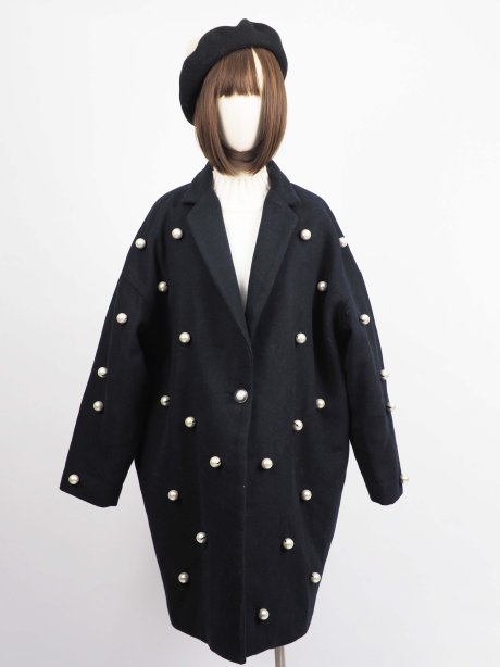 เช่าเสื้อโค้ทผู้หญิง รุ่น  Maritime Blue Pearl Cacoon Coat	2009GCL826FANA1