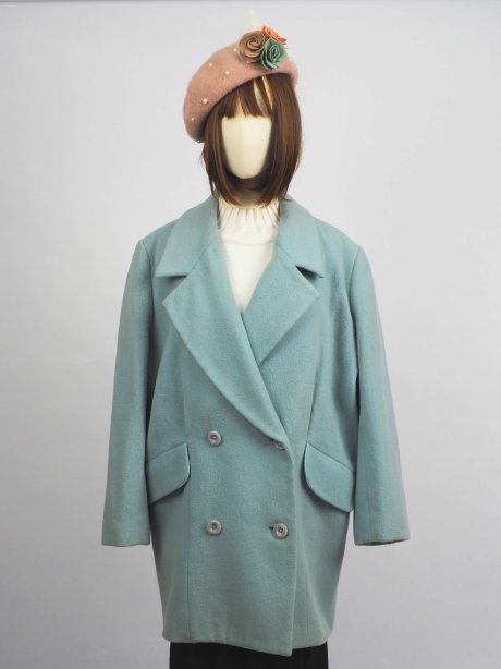 เช่าเสื้อโค้ทผู้หญิง รุ่น Glacier Gray Straight Cut Double Breasted Coat	2009GCL838FAGY1