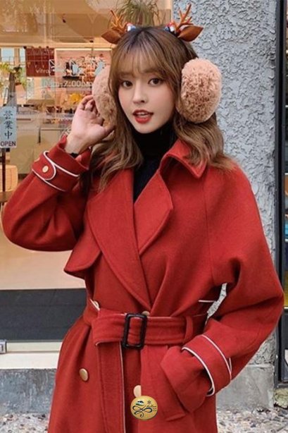 เช่าเสื้อโค้ทผู้หญิง รุ่น  Vermillion Coat   2006GCL712FAOR1