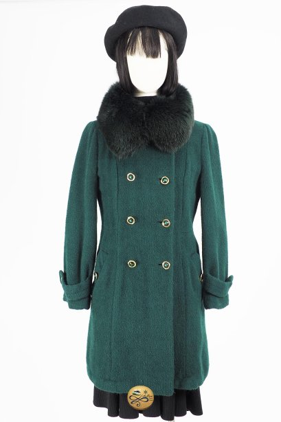 เช่าเสื้อโค้ทผู้หญิง รุ่น  Fox Fur collar Mermaid Tail Coat  2006GCL731FAGN1