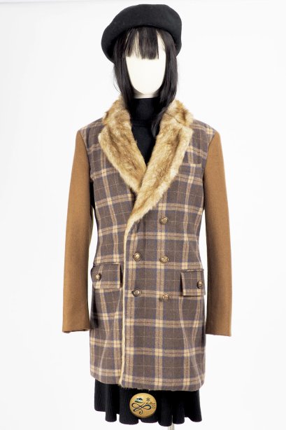 เช่าเสื้อโค้ทผู้หญิง รุ่น   Irish Cream Long Coat  2007GCL793FABR1