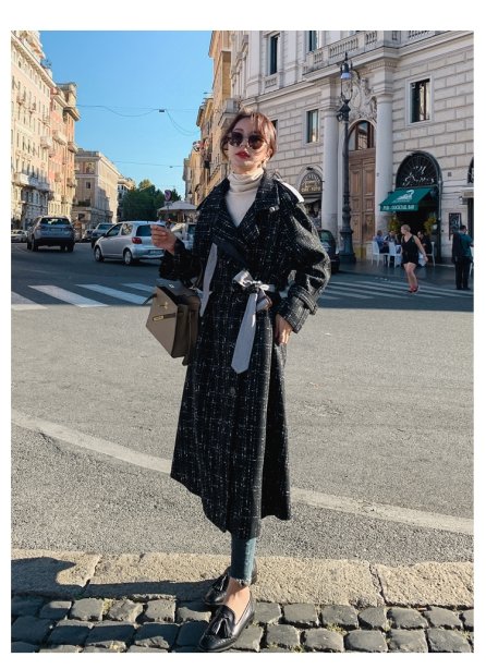 เช่าเสื้อโค้ทผู้หญิง รุ่น  Twisted Raven Black Coat 2006GCL714FABK1