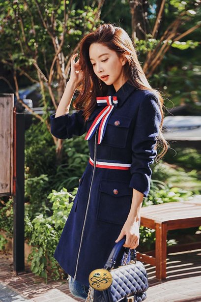 เช่าเดรสวูล ผู้หญิง รุ่น Prussian Blue Dress 0906GCL471FANA