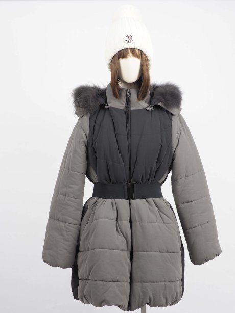 เช่าเสื้อขนเป็ดรุ่น  Obsidian and Pewter Padded Overcoat  0912GDS661FAGYXL1