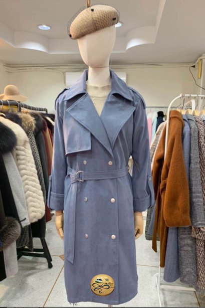 เช่าเทรนโค้ท รุ่น Whispy Blue Trench Coat 903GCT323FABL