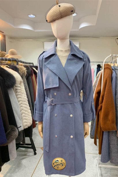 เช่าเทรนโค้ท รุ่น Whispy Blue Trench Coat 903GCT322FABL