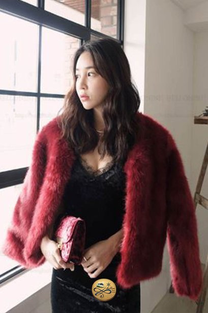 เช่าแจ็คเก็ตเฟอร์ รุ่น Fur Faux Geranium jacket	909GJF535FAREL1