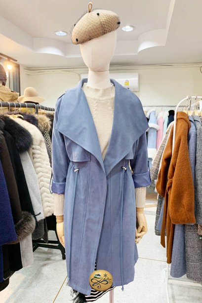 เช่าเทรนโค้ท รุ่น Whispy Blue Trench Coat 903GCT321FABL
