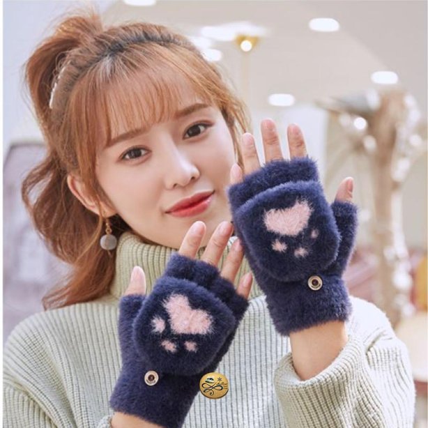 GL-018 ถุงมือกันหนาวไหมพรม