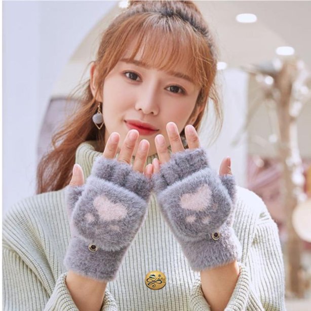 GL-019 ถุงมือกันหนาวไหมพรม