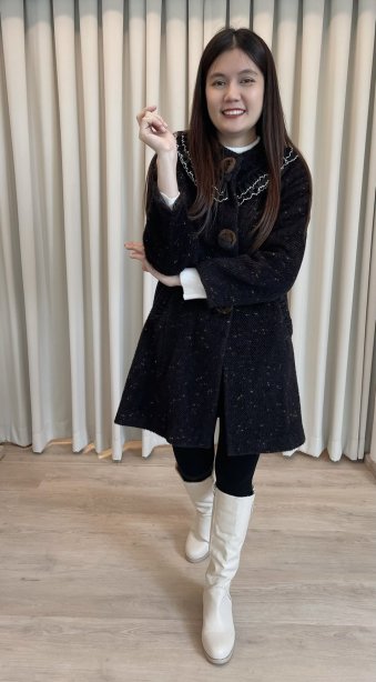 เช่าเสื้อกันหนาว รุ่น Down Town Brown Single Breasted Coat	2108GCL1500FABR1