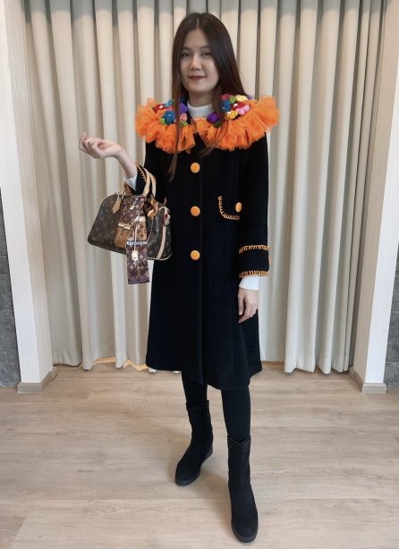 เช่าเสื้อโค้ทผู้หญิง  รุ่น *** Limited Edition ***  Black Beauty Dress Coat	2107GCL1195FABK1