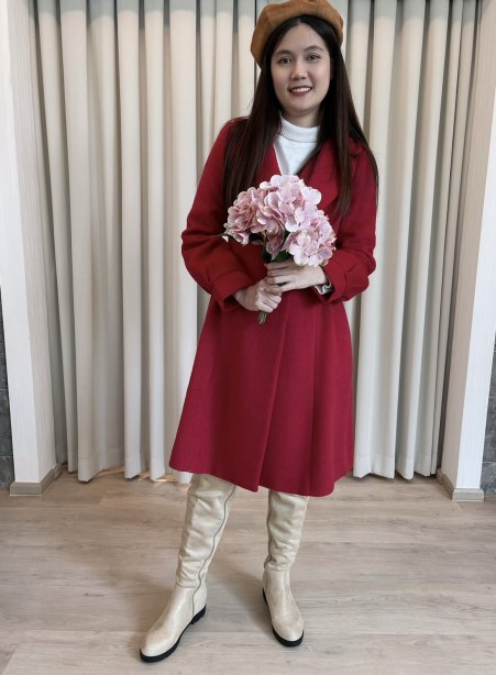 เช่าเสื้อโค้ทผู้หญิง  รุ่น *** Limited Edition ***  Red Rosella Dress Coat	2107GCL1092FAPK1