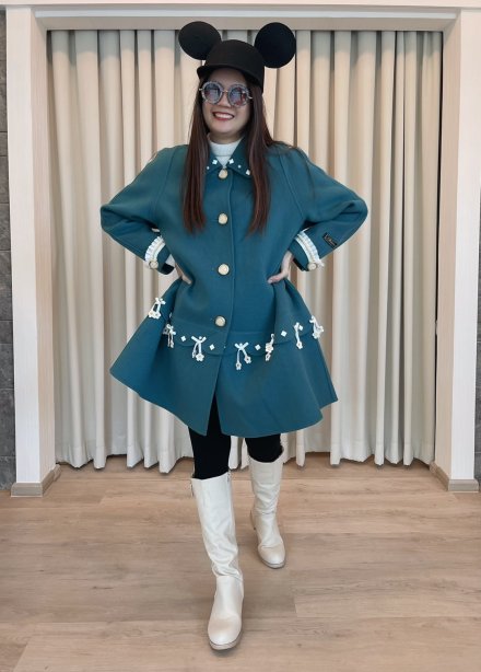 เช่าเสื้อกันหนาว รุ่น Quetzel Green Single Breasted Coat	2108GCL1478FAGN1