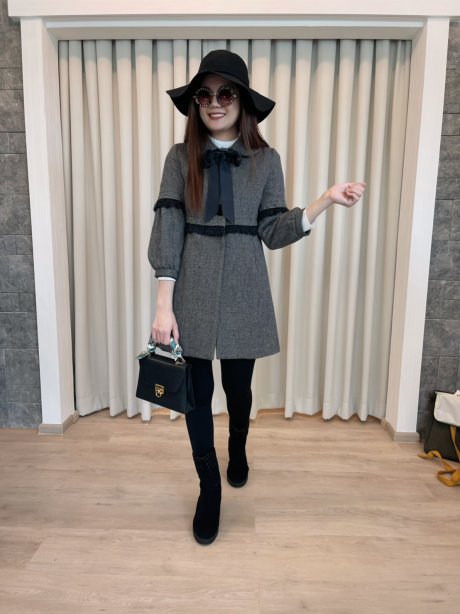 เช่าเสื้อโค้ทผู้หญิง *** Limited Editon ***  รุ่น  Obsidian Princess Coat 902GCL080FAGYS1