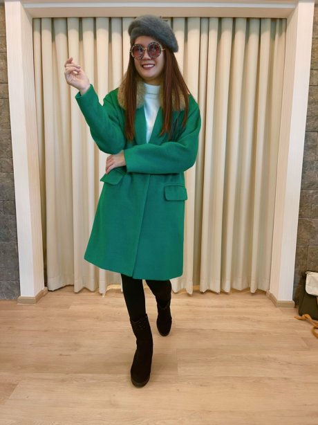 เช่าเสื้อโค้ทผู้หญิง รุ่น  Persian Paris Single Breasted Coat	2101GCL858FAGN1