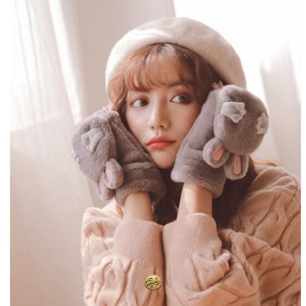 GL-022 ถุงมือกันหนาวขนกระต่าย