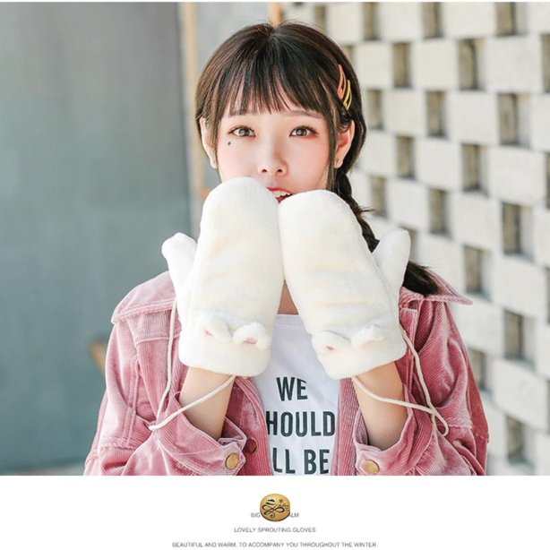 GL-026 ถุงมือกันหนาวขนกระต่าย