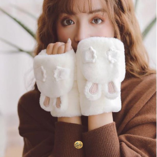 GL-023 ถุงมือกันหนาวขนกระต่าย