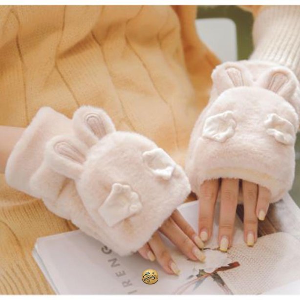GL-025 ถุงมือกันหนาวขนกระต่าย