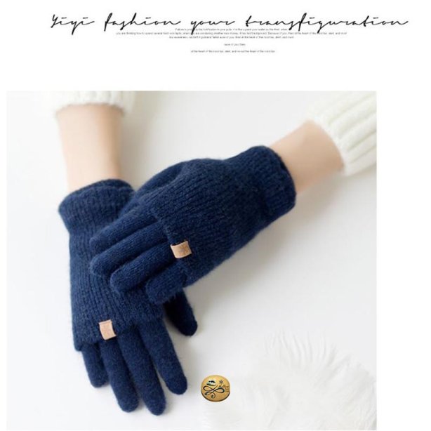 GL-012 ถุงมือกันหนาวไหมพรม