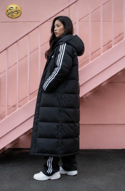 เช่าเสื้อโค้ทขนเป็ด Black Long Down 600 Hooded Winter CoatWINTERCLOTHFA0300