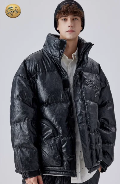 เช่าเสื้อกันหนาว รุ่น GUUKA Trendy Black Turtleneck Cotton Jacket ,WINTERCLOTHFA0110 / WINTERCLOTHFA0109