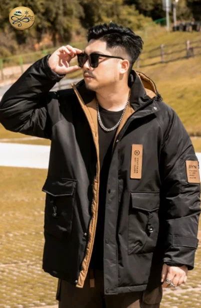 เช่าเสื้อกันหนาว รุ่น Plus Size Hooded Padded Parka Jacket WINTERCLOTHFA0115