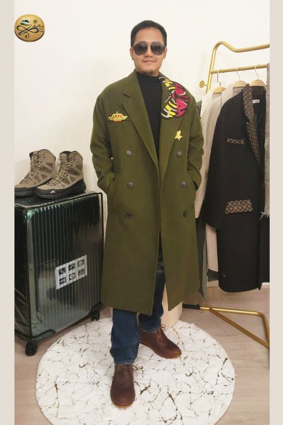 เช่าเสื้อโค้ทผู้ชาย  รุ่น Jungle Trail Double Breasted Coat	2103GCL1002FAGN1
