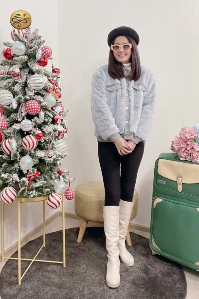 เช่าเสื้อโค้ทผู้หญิง  รุ่น  Cataratas del Iguazu Faux Fur Coat	2103GCF1047FABL1