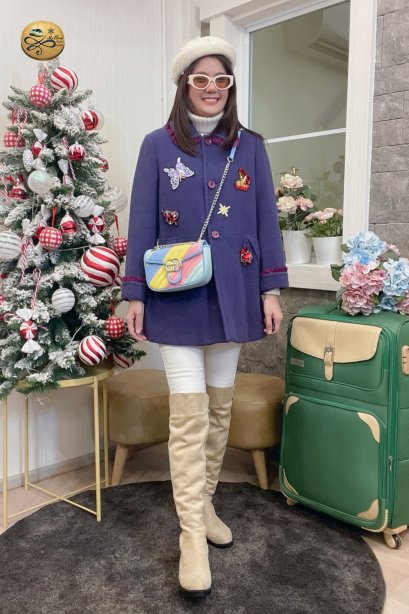 เช่าเสื้อกันหนาว รุ่น Sand Verbena Purple Topcoat	2107GCL1170FAPP1