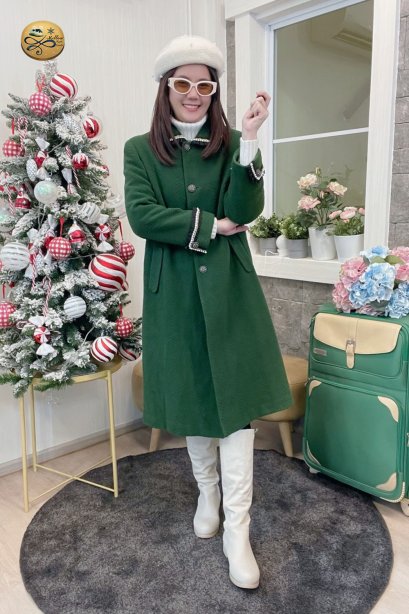 เช่าเสื้อโค้ทผู้หญิง  รุ่น Rain Forest Dress Coat	2107GCL1205FAGN1