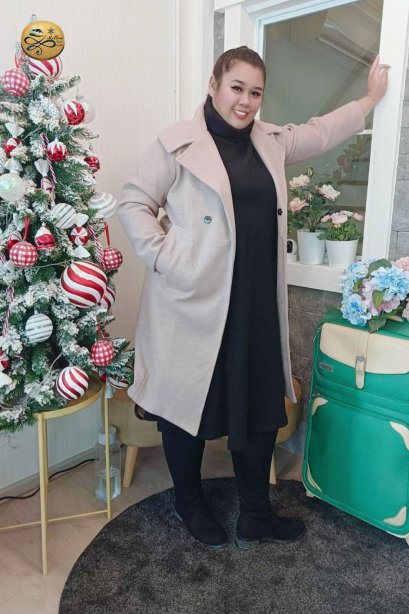 เช่าเสื้อกันหนาว รุ่น  Winter Wheat Single Breasted Coat	2107GCL1367FABR1