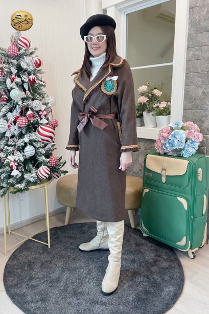 เช่าเสื้อกันหนาว รุ่น  Harry Potter Deep Taupe Warp Coat	2107GCL1368FABR1