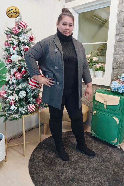 เช่าเสื้อกันหนาว รุ่น Odyssey Gray Single Breasted Coat	2108GCF1407FADG1