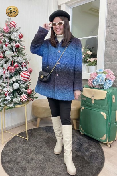 เช่าเสื้อกันหนาว รุ่น Blue Opal and Darkest Hour Top Coat	2108GCL1458FABL1