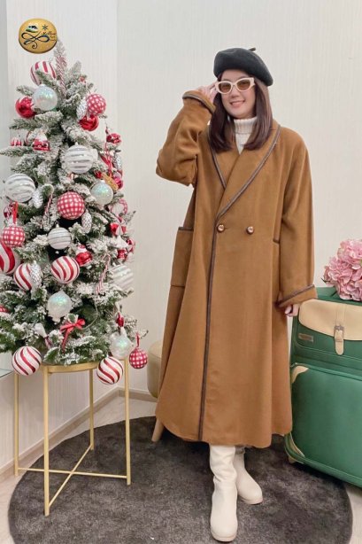 เช่าเสื้อกันหนาว รุ่น Cambridge Brown Single Breasted Coat	2108GCL1473FABR1