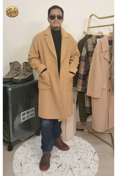 เช่าเสื้อกันหนาว รุ่น Apple Cinamon  Single Breasted Coat	2108GCL1474FABR1