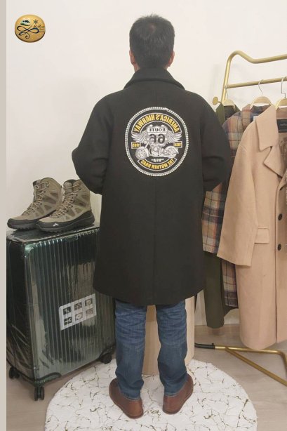 เช่าเสื้อกันหนาว รุ่น Bristol Black Double Breasted Coat	2108GCL1543FABK1