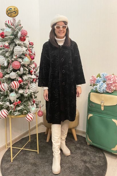 เช่าเสื้อกันหนาว รุ่น Black Beauty Single Breasted Coat	2108GCL1544FABK1
